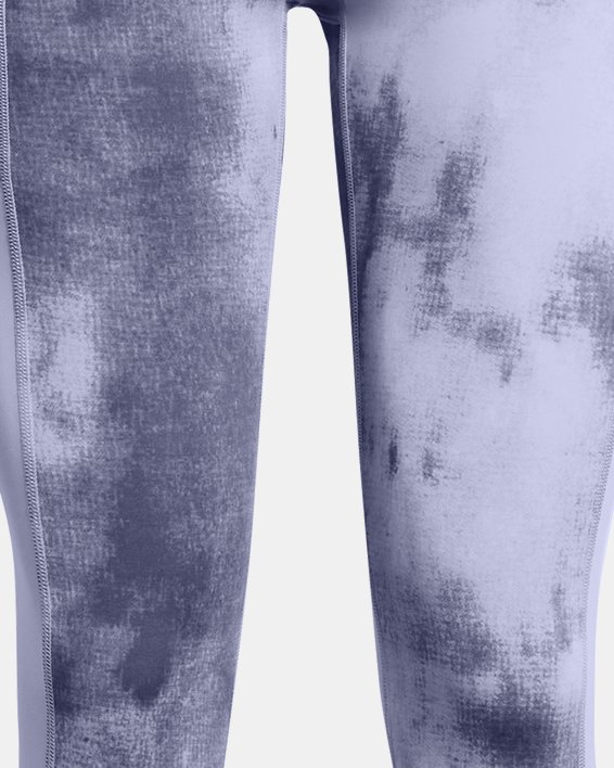 Legging imprimé longueur chevilles UA Fly Fast 3.0 pour femme, Purple, pdpMainDesktop image number 4