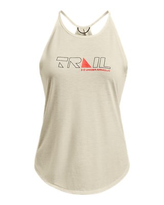 Camiseta de tirantes UA Breeze 2.0 Trail para mujer, Brown, pdpMainDesktop image number 4