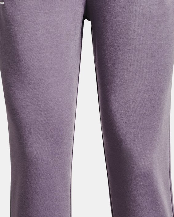 Pantalones de entrenamiento UA Rival Terry para Mujer, Purple, pdpMainDesktop image number 4