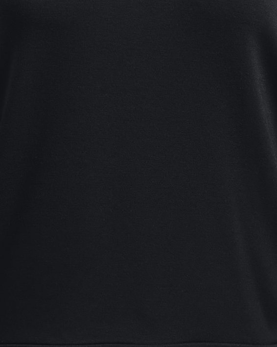Damen UA Rival Oberteil aus French Terry mit Rundhalsausschnitt, Black, pdpMainDesktop image number 4