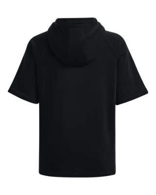 black hoodie no sleeves