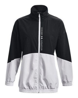 Chamarra UA Woven Oversized Full Zip para Mujer Under Armour® México