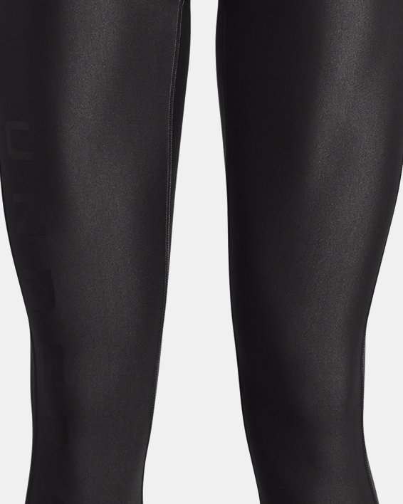 Women's HeatGear® No-Slip Waistband Full-Length Leggings, Gray, pdpMainDesktop image number 4