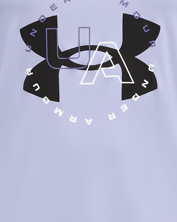 女童UA Tech™ Big Logo背心 in Purple image number 0