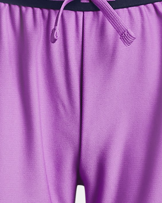 Shorts UA Play Up Tri-Color para Niña, Purple, pdpMainDesktop image number 0