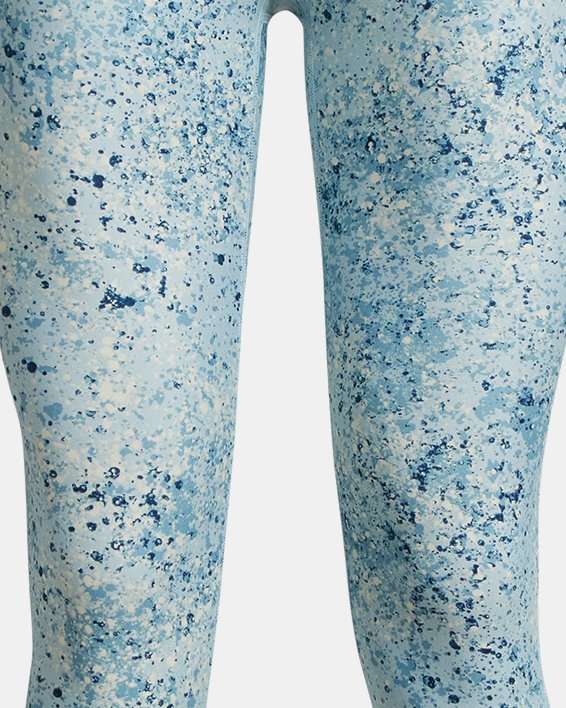 Damen Project Rock HeatGear® Ankle-Leggings mit rutschsicherem Bund, Blue, pdpMainDesktop image number 4