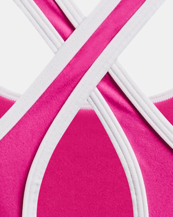 Avia Pink Coral Crossback Seamless Women's Sports Bra - Size Small 4-6