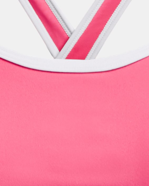 Girls' UA Crossback Sports Bra, Pink, pdpMainDesktop image number 0