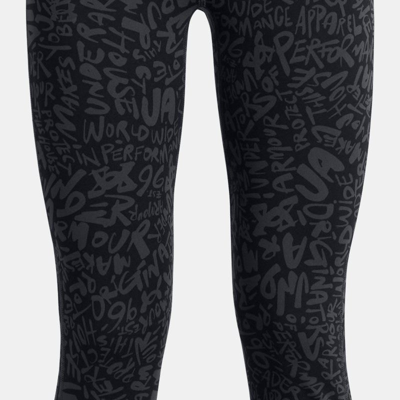 Girls'  Under Armour  Motion Printed Crop Jet Gray / Galaxy Black / Jet Gray YLG (59 - 63 in)