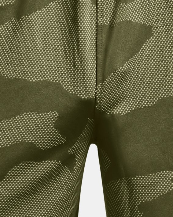 Men's UA Stretch Train Jacquard Shorts, Green, pdpMainDesktop image number 5