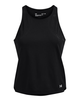 Playera sin Mangas UA Engineered Knit para Mujer, Black, pdpMainDesktop image number 4