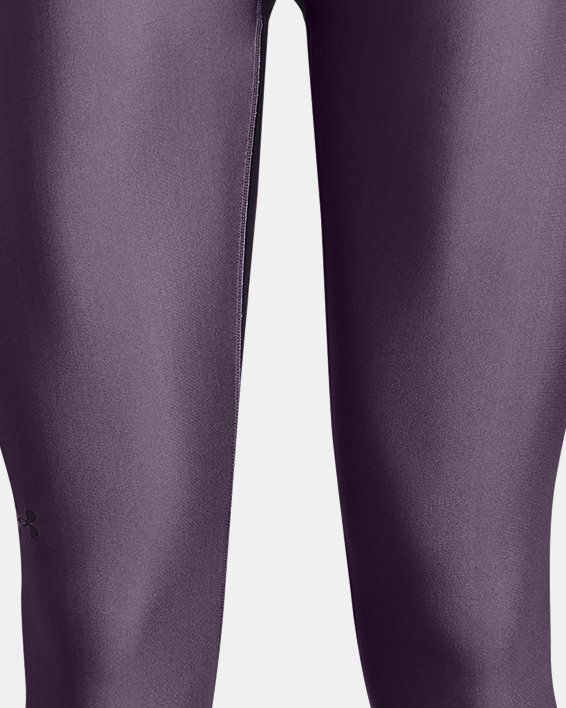 Women's HeatGear® No-Slip Waistband Ankle Leggings, Purple, pdpMainDesktop image number 4