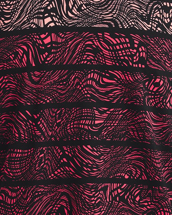 Herren UA Iso-Chill Psych Stripe Poloshirt, Black, pdpMainDesktop image number 4