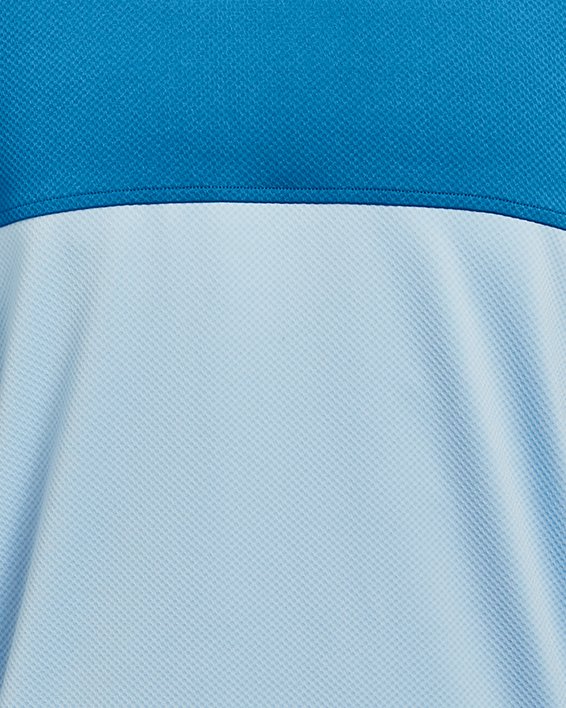 Men's UA Performance Blocked Polo, Blue, pdpMainDesktop image number 4