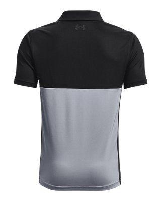 Playera Polo UA Performance Blocked para Ni&ntilde;o, Black, pdpMainDesktop image number 1