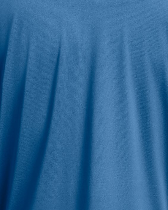 Męska koszulka z krótkim zapięciem na zamek UA Playoff, Blue, pdpMainDesktop image number 4