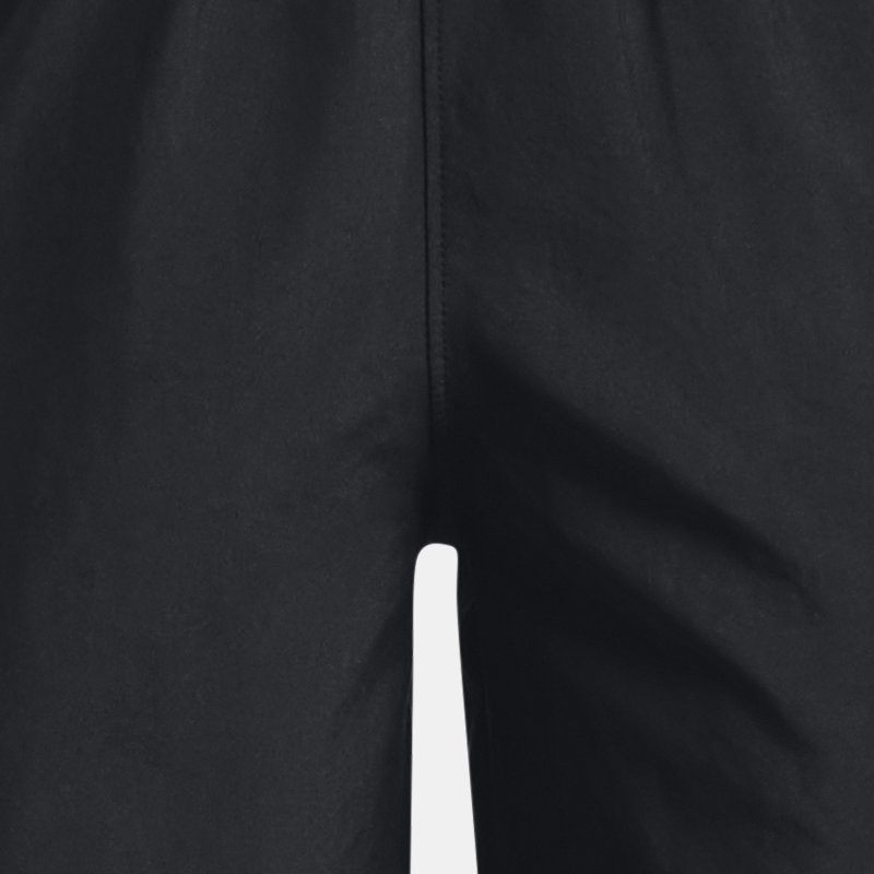 Boys' Under Armour Woven Graphic Shorts Black / White YXS (122 - 127 cm)