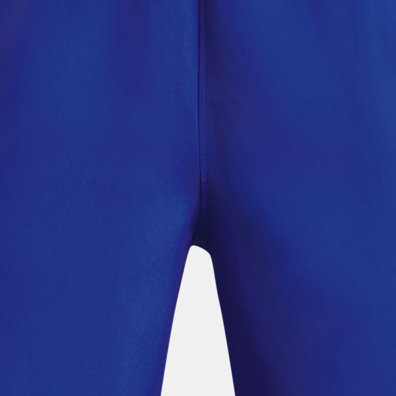 Shorts Under Armour Woven Graphic da ragazzo Team Royal / Bianco YSM (127 - 137 cm)