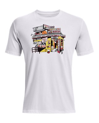 Men's UA Basketball Bodega Short Sleeve image number 4