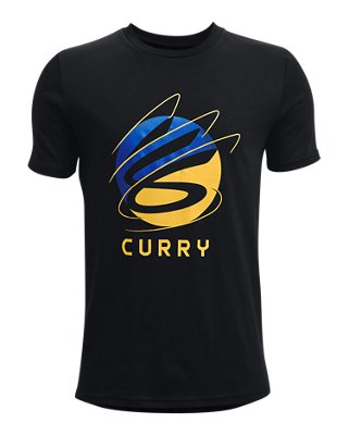 เสื้อแขนสั้น Curry Logo สำหรับเด็กผู้ชาย image number 0