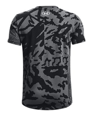 Boys' UA Basketball Big Logo Printed Short Sleeve image number 1