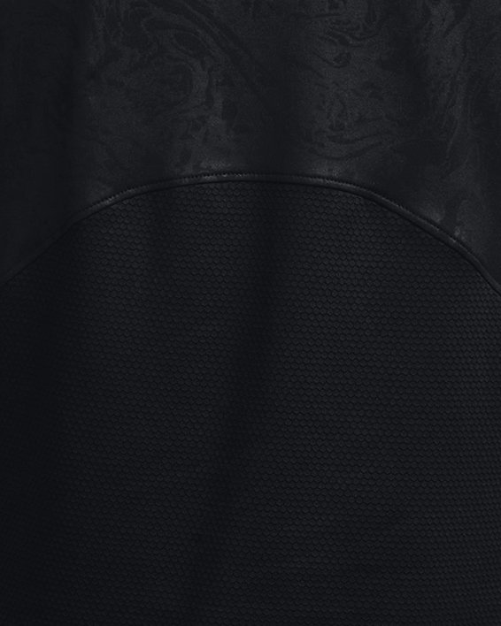 Men's UA RUSH™ 2.0 Emboss Short Sleeve, Black, pdpMainDesktop image number 7