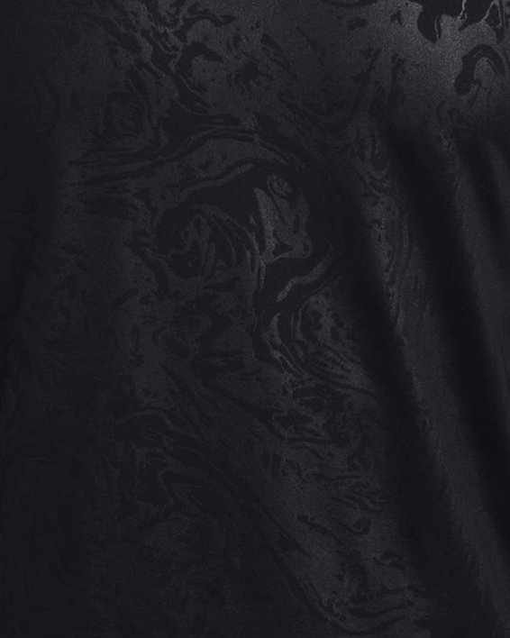 Men's UA RUSH™ 2.0 Emboss Short Sleeve, Black, pdpMainDesktop image number 6