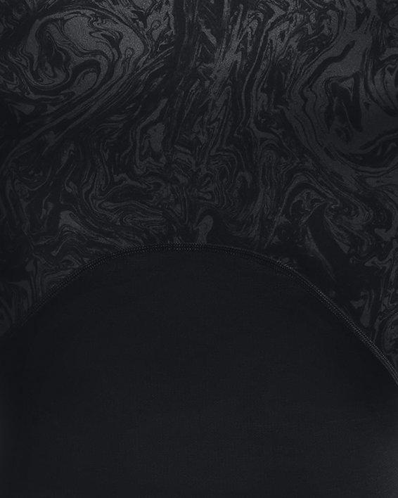 Men's HeatGear® Compression Printed Long Sleeve, Black, pdpMainDesktop image number 5