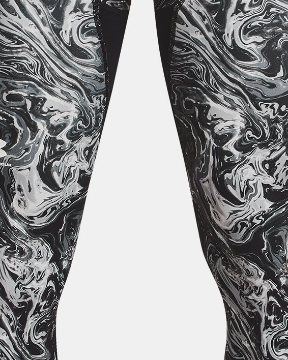 Men's HeatGear® Printed Leggings, Gray, pdpMainDesktop image number 4