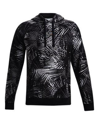 男士UA Rival Fleece Sport Palm連帽上衣 image number 4