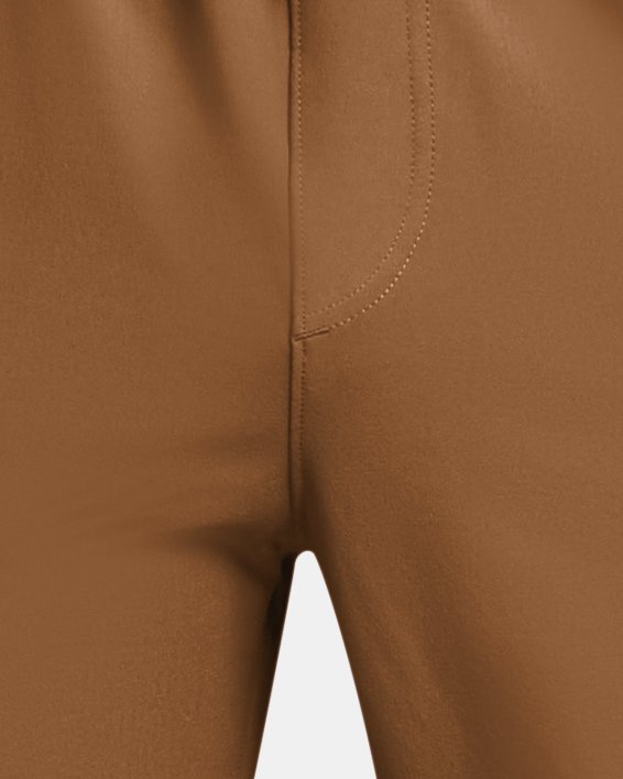 男士UA Unstoppable短褲 in Brown image number 4
