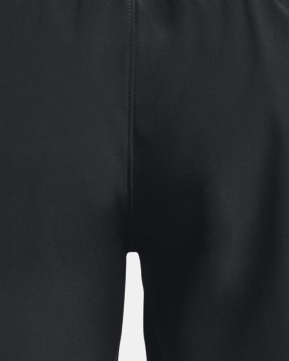 男士UA ArmourPrint Woven短褲 in Black image number 5