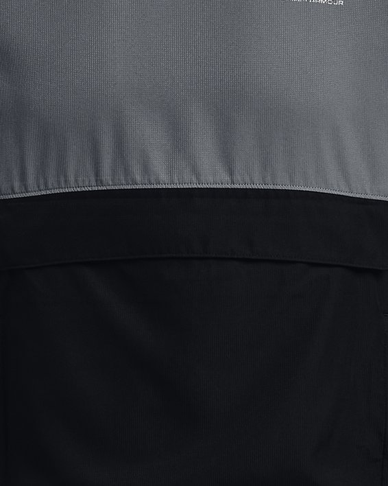 Men's UA Woven Asymmetrical Zip Pullover, Gray, pdpMainDesktop image number 6