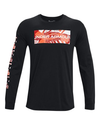 Men's UA Logo Print Fill Long Sleeve image number 4