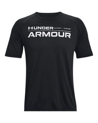 男士UA Tech&trade; 2.0 Wordmark短袖T恤 image number 4