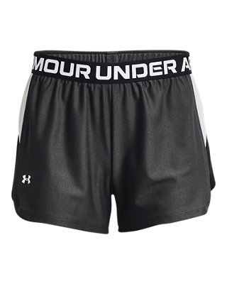 Shorts UA Play Up Side Stripe para mujer, Gray, pdpMainDesktop image number 4