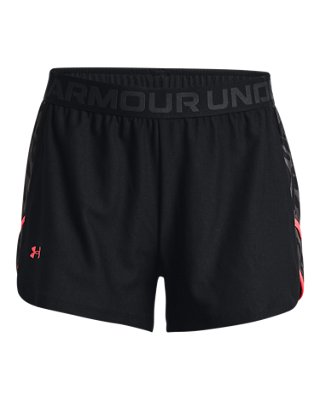 Shorts UA Play Up Inset Printed para Mujer, Black, pdpMainDesktop image number 4