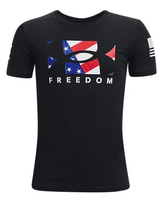 Under Armour Boys' UA Freedom Big Flag Logo T-Shirt. 1