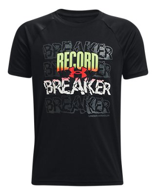 เสื้อแขนสั้น UA Tech&trade; Record Breaker สำหรับเด็กผู้ชาย image number 0