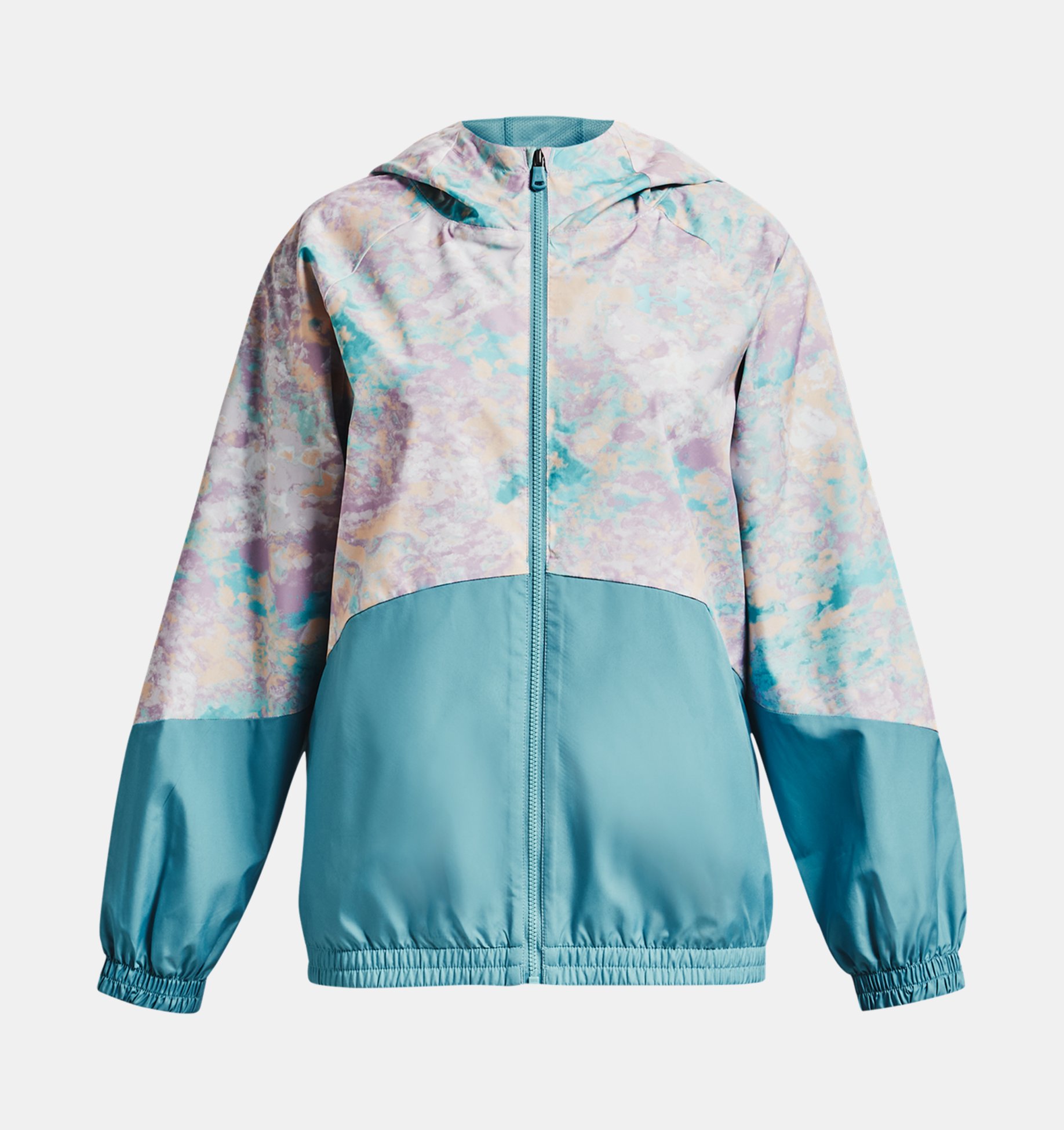 Girls' UA Woven Printed Full-Zip Jacket