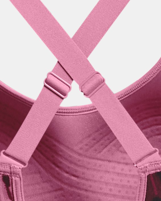 Sujetador deportivo UA Continuum Mid Printed para mujer, Pink, pdpMainDesktop image number 11