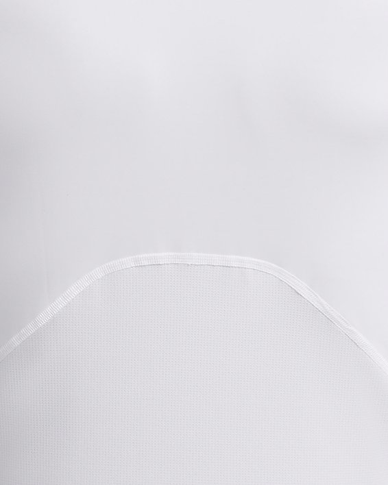 Men's HeatGear® Compression Mock Short Sleeve, White, pdpMainDesktop image number 5