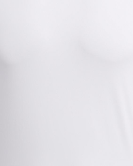 Men's HeatGear® Compression Mock Short Sleeve, White, pdpMainDesktop image number 4