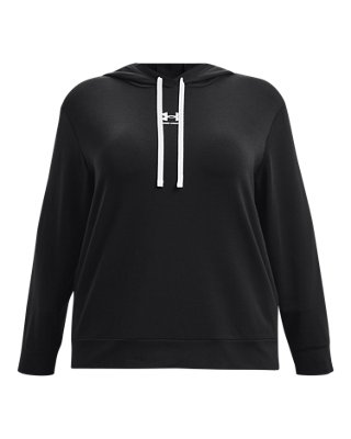 Sudadera UA Rival Terry para mujer, Black, pdpMainDesktop image number 4