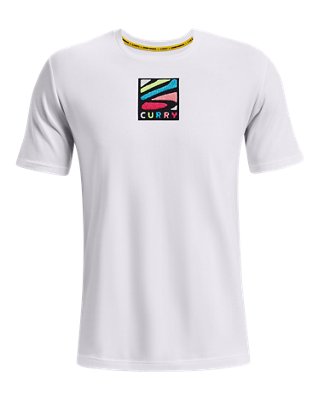 남성 커리 멀티컬러 로고 반팔 image number 4