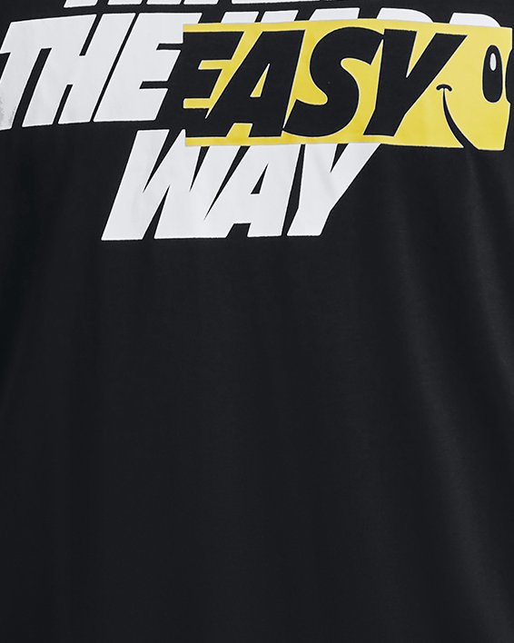 男士Curry Three Easy短袖T恤 in Black image number 4
