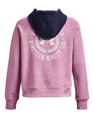 UA Rival Fleece Colorblock, Purple, pdpMainDesktop image number 5