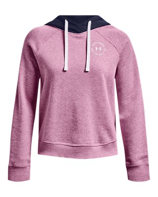 UA Rival Fleece Colorblock, Purple, pdpMainDesktop image number 4