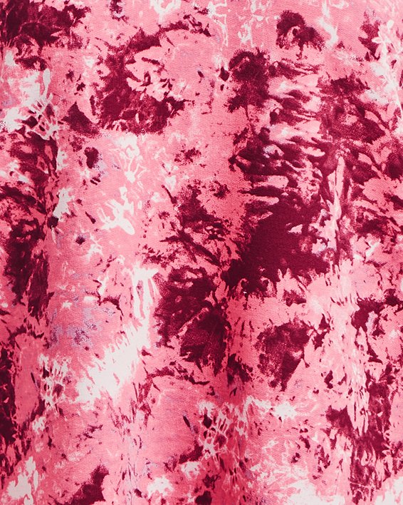 Sudadera con capucha UA Rival Terry Printed para mujer, Pink, pdpMainDesktop image number 4