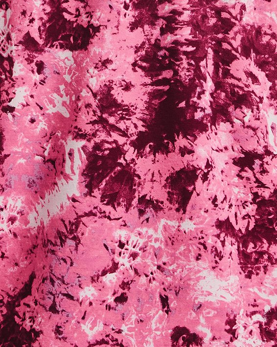 Haut à col ras du cou imprimé UA Rival Terry pour femmes, Pink, pdpMainDesktop image number 5